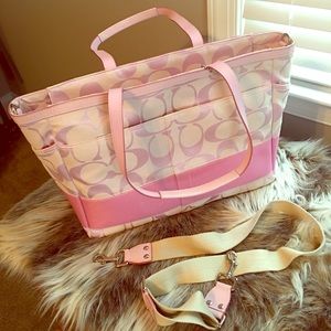 Coach signature diaper tote (NWOT)